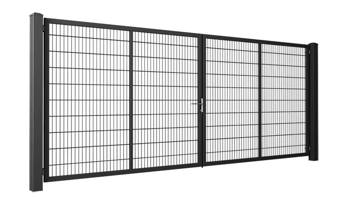Dvojkrídlové brány Gardie výplň brány mrežový panel Vega 2D
