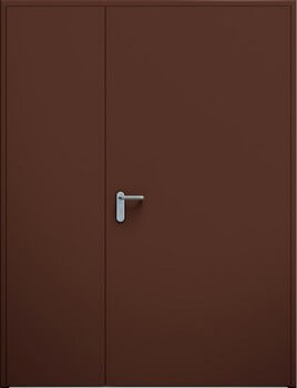 Dvojkrídlové dvere ECO nesymetrické | RAL 8017
