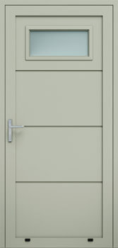 Panelové dvere bez reliéfu, zasklenie A1
