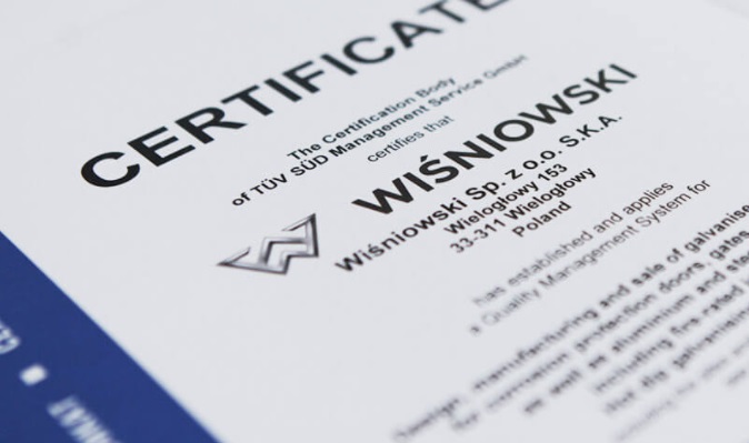 Certifikáty Wiśniowski