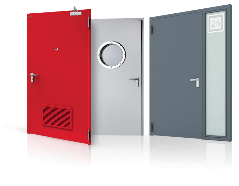 Vonkajšie a interiérové  oceľové plášťové dvere Wiśniowski