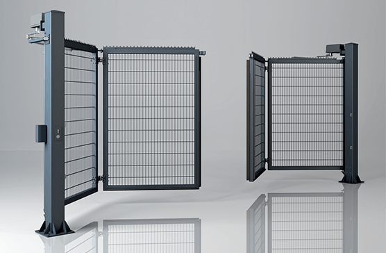 Dvojkrídlové vráta V-KING s výplňou mrežovým panelom Vega 2D Super