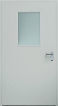 Dvere ECO, zasklenie 450x660 mm | RAL 7035