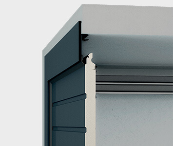 montáž do otvoru s mriežkou pred otvorom