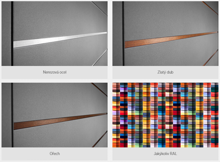 Výklopné garážové brány Connect s ozdobnými aplikáciami