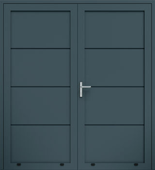 Panelové dvojkrídlové dvere bez reliéfu