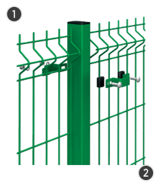 Systém OMEGA – na stĺpikoch s prierezom 60 × 40 mm.