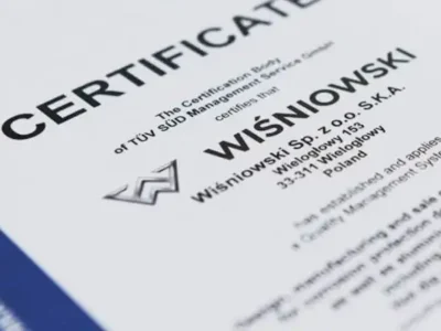 CERTIFIKÁTY | WIŚNIOWSKI