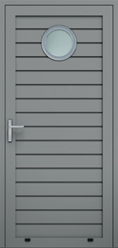 Panelové dvere, plytký reliéf, zasklenie O
